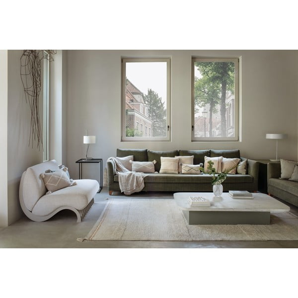 Kremno bela pralna ročno tkana bombažna preproga 170x240 cm Bloom Natural – Lorena Canals-image-4