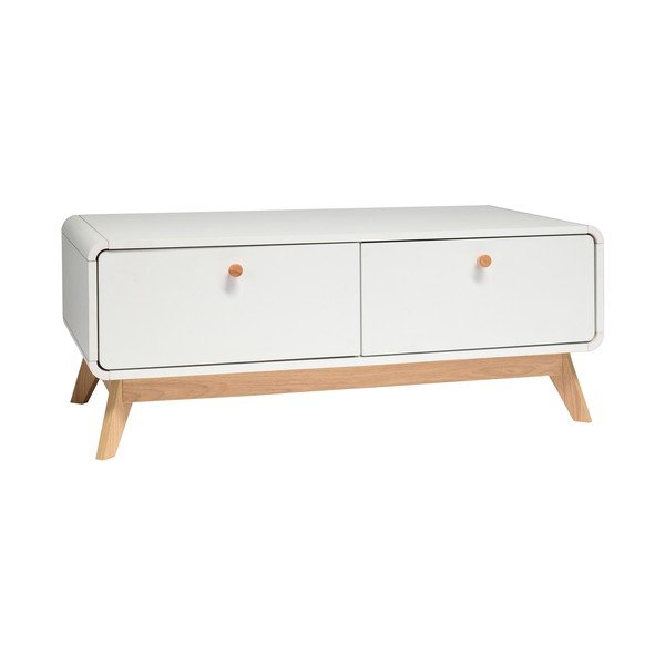 Bela TV omarica 100x40 cm Cassie - Støraa -image-2