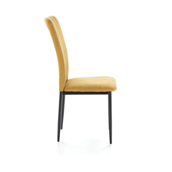 Gorčično rumeni jedilni stoli v kompletu 4 ks Holly – Marckeric-image-2