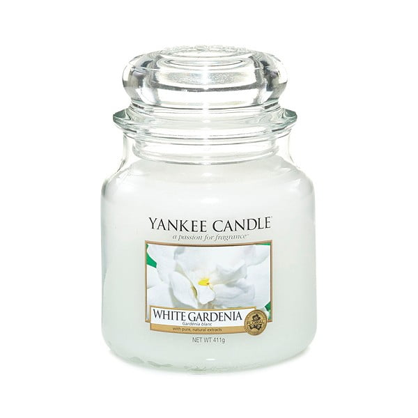 Dišeča sveča čas gorenja 65 h White Gardenia – Yankee Candle