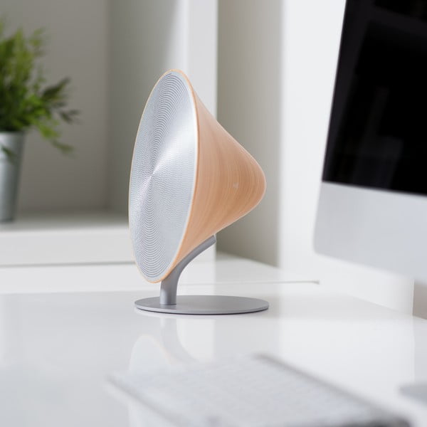 Rjavo-siv velik zvočnik bluetooth Gingko Halo-image-1