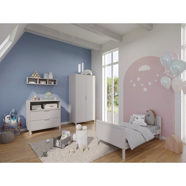 Kremno bela otroška komoda s previjalnim pultom 89x102x77 cm Alkmaar – Germania-image-1