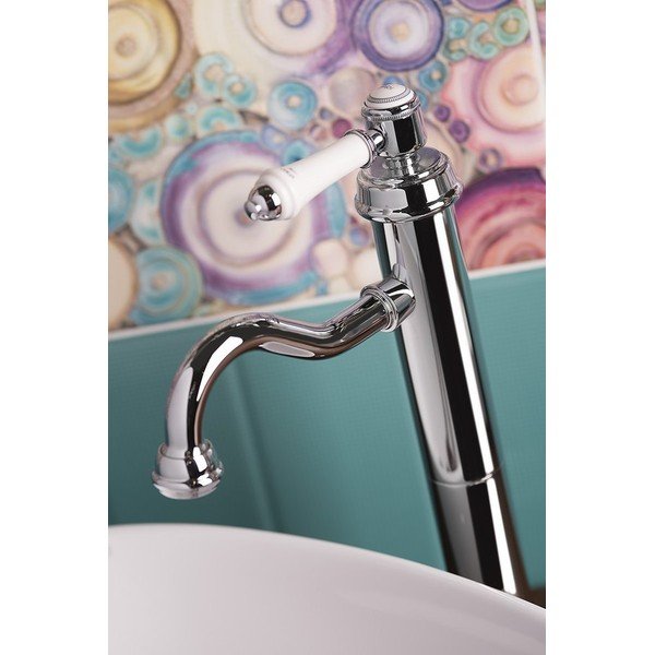 Stoječa armatura za umivalnik v sijajno srebrni barvi Vienna – Sapho-image-3