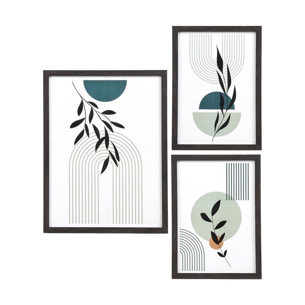 Črni stenski okvirji v kompletu 3 ks 30x40 cm Aspen – House Nordic