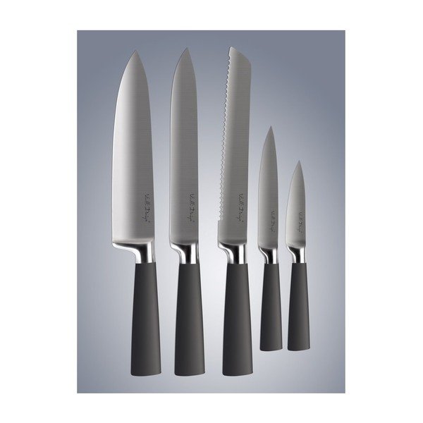 Komplet nožev s stojalom in desko za rezanje-image-3