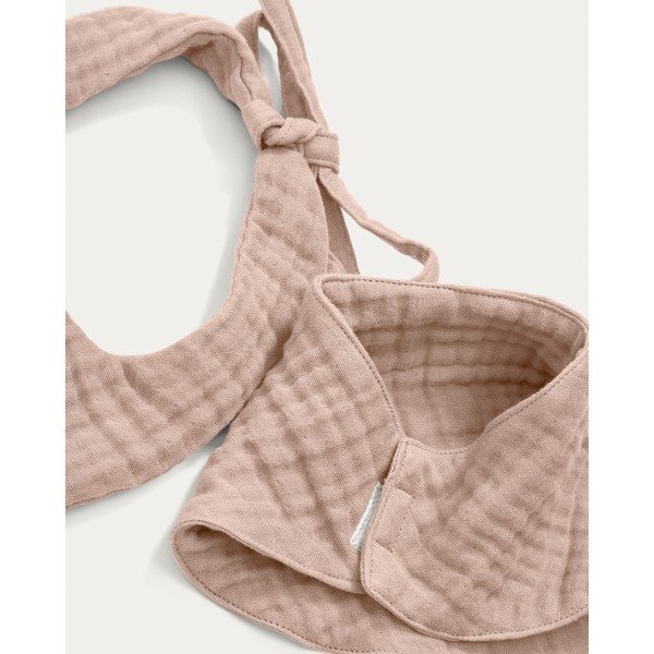 Rožnati slinčki v kompletu 2 ks iz muslina Prune – Kave Home-image-1