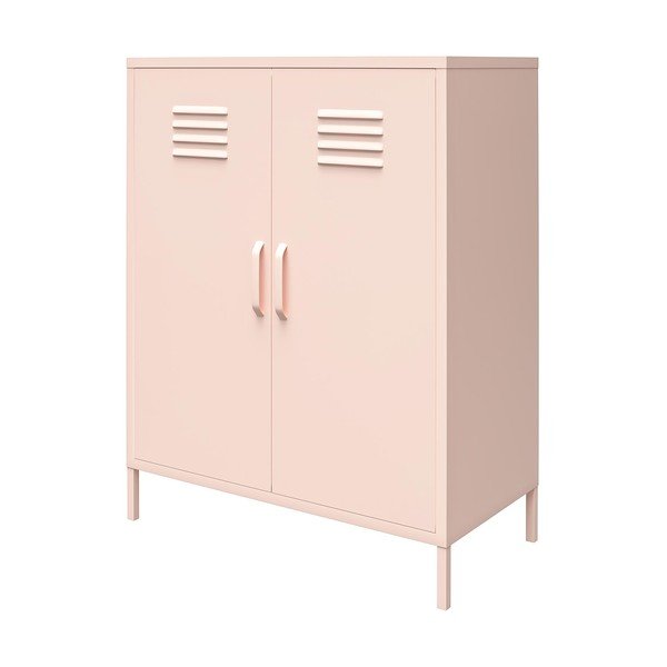 Rožnata kovinska omarica 40x102x80 cm Mission District – Støraa-image-3