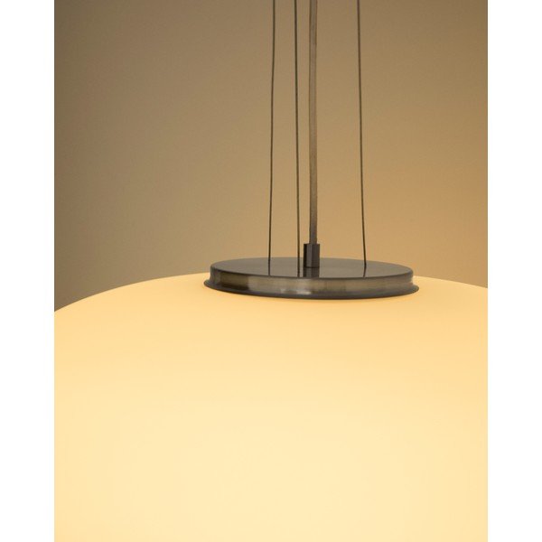 Bela viseča svetilka s steklenim senčilom ø 50 cm Ardali – Kave Home-image-4
