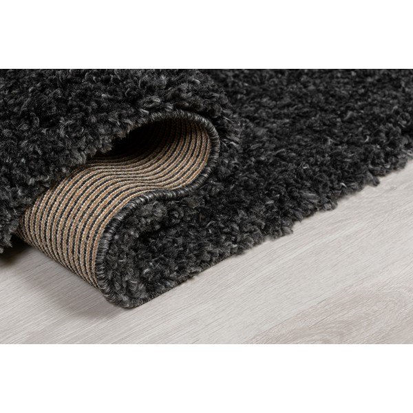 Črna preproga Flair Rugs Sparks, ⌀ 133 cm-image-2