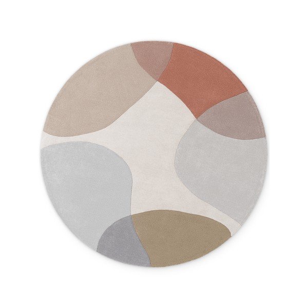 Bež ročno tkana volnena okrogla preproga ø 200 cm Hackney Clarissa – Ted Baker