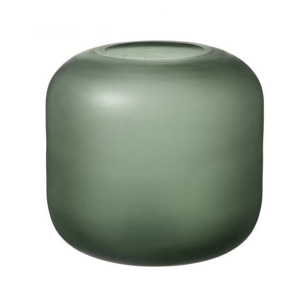 Vaza iz zelenega stekla Blomus Bright, višina 17 cm