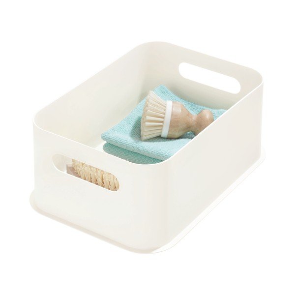 Bela škatla za shranjevanje iDesign Eco Handled, 21,3 x 30,2 cm-image-2