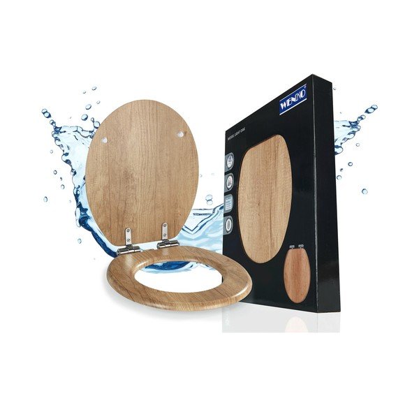 WC deska s počasnim zapiranjem 37 x 43 cm Oak – Wenko