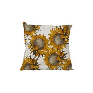 Bež okrasna blazina z motivom sončnice Really Nice Things Sunflower, 45 x 45 cm