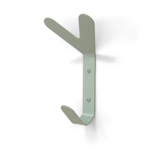 Prašno zelen jeklen stenski obešalnik Frondo – Spinder Design