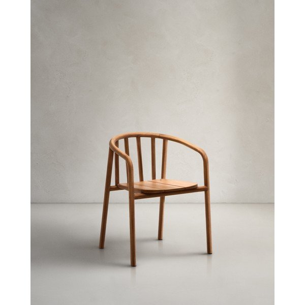 Vrtni stol iz masivnega lesa v naravni barvi Turqueta – Kave Home-image-1