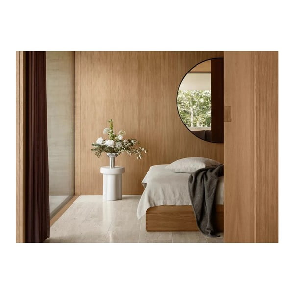 Stensko ogledalo z lesenim okvirjem ø 110 cm Miro – Blomus-image-1