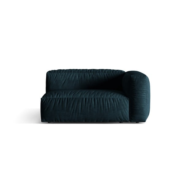 Temno moder žameten modul za sedežno garnituro (desni kot) Martina – Micadoni 