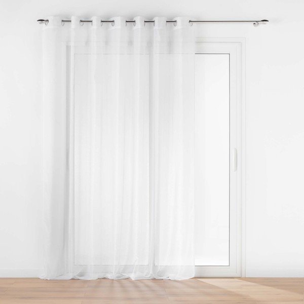 Bela prosojna zavesa iz tančice 240x240 cm Lissea – douceur d'intérieur