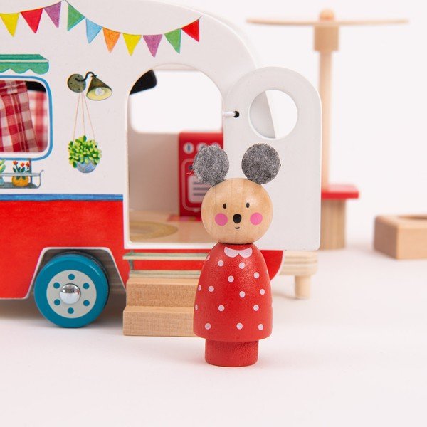 Lesen avtomobilček La Grande Famille Caravan – Moulin Roty-image-1