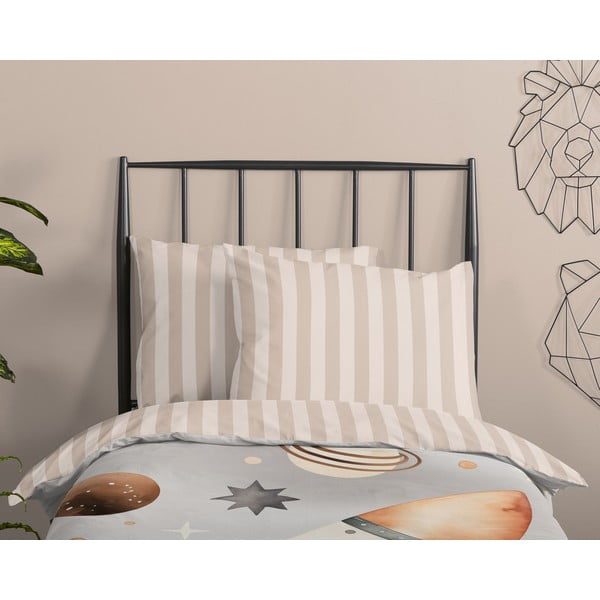 Sivo-bež enojna bombažna otroška posteljnina 140x200 cm Explore – Good Morning-image-2