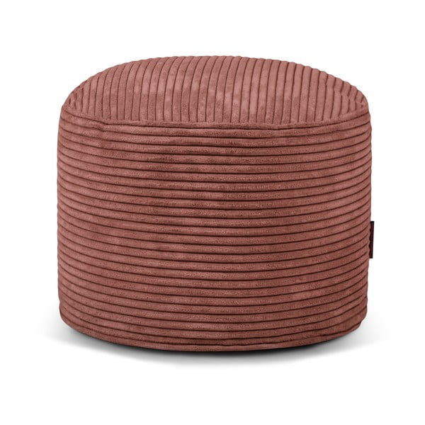 Opečnato oranžna vreča za sedenje iz rebrastega žameta Mini – SLOWDOWN