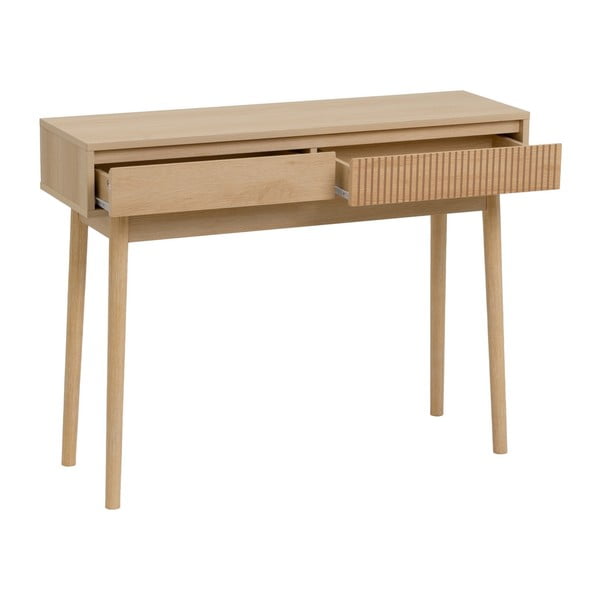 Stranska mizica v naravni barvi 30x100 cm Iona – Casa Selección-image-4