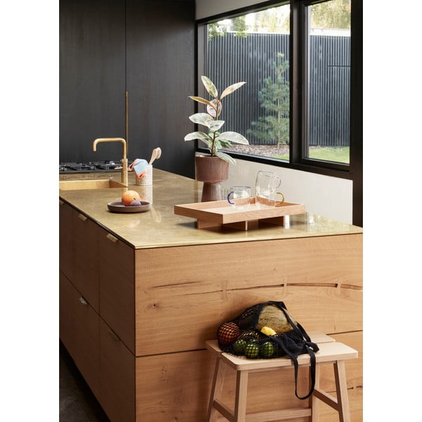 Stolček iz hrastovega lesa Hübsch Ground-image-4