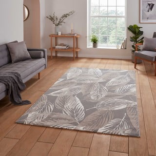 Siva pralna preproga iz recikliranih vlaken 160x230 cm Flores – Think Rugs