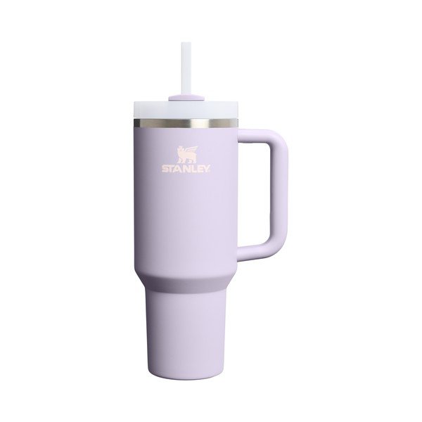 Svetlo vijolična termovka s slamico iz nerjavečega jekla 1,18 l Quencher H2.O FlowState™ Tumbler Purple Dust – Stanley