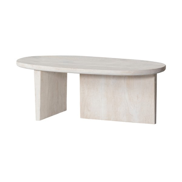 Klubska mizica iz masivnega manga v naravni barvi 110x60 cm Seam – WOOOD-image-3