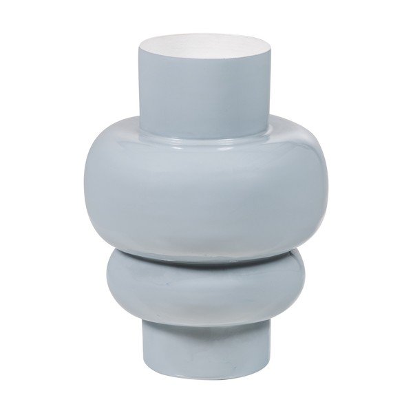 Svetlo siva kovinska vaza (višina 27 cm) Auri – WOOOD