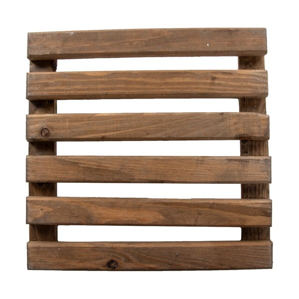 Rjav lesen premičen podstavek za cvetlični lonček Esschert Design, 29 x 29 cm-image-3