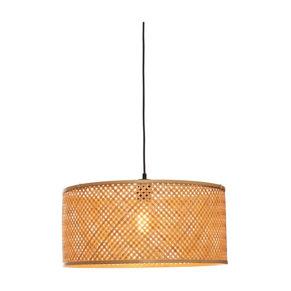 Viseča svetilka v naravni barvi z bambusovim senčnikom ø 50 cm Java – Good&Mojo
