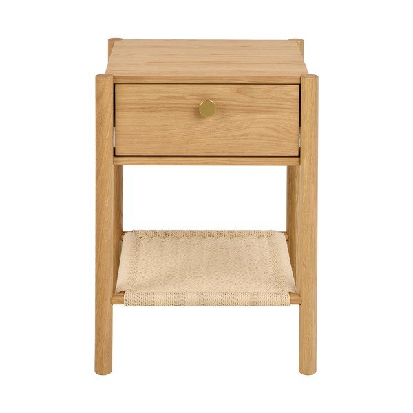 Nočna omarica v hrastovem dekorju v svetli naravni barvi Monfort – Actona