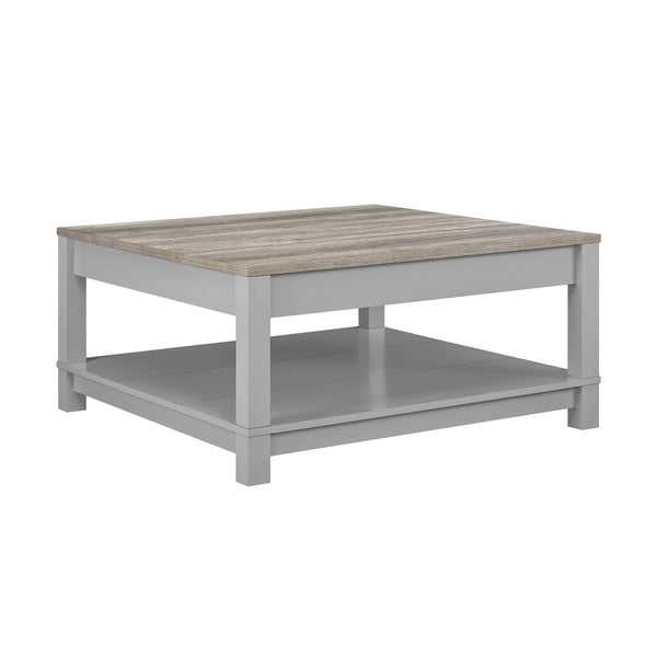 Siva mizica v hrastovem dekorju 89x89 cm Carver – Støraa