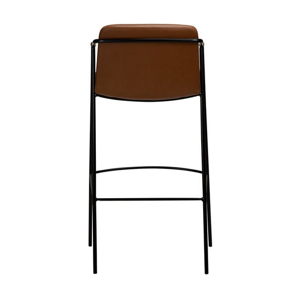 Rjav usnjen barski stol DAN-FORM Denmark Boto, višina 105 cm-image-2