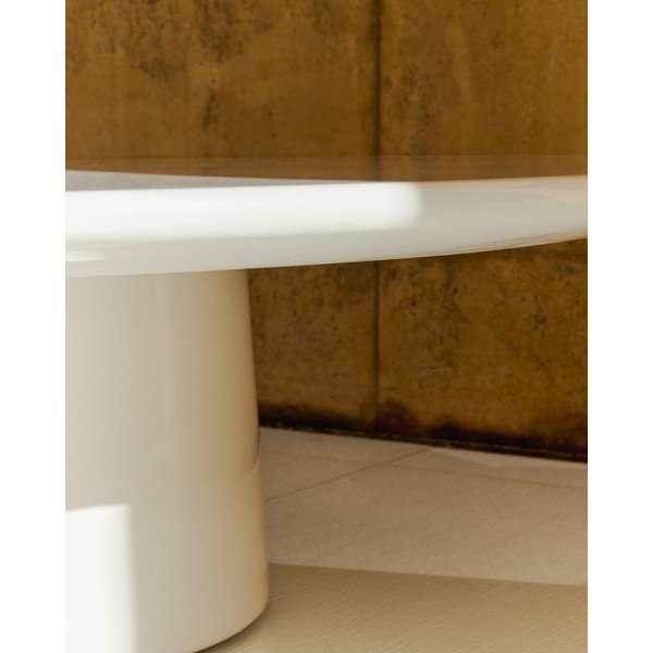 Betonska okrogla vrtna klubska mizica ø 110 cm Albanella – Kave Home-image-4