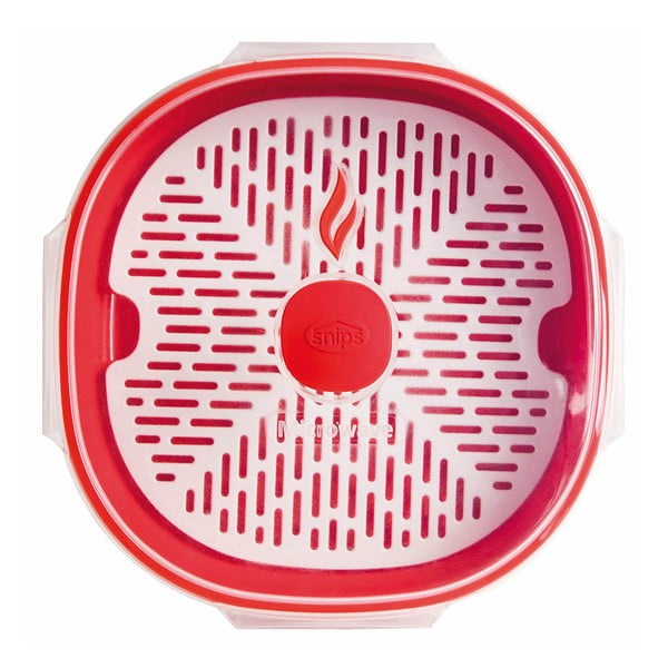 Rdeč set za kuhanje hrane v mikrovalovni pečici Snips Dish Steamer, 2 l-image-3