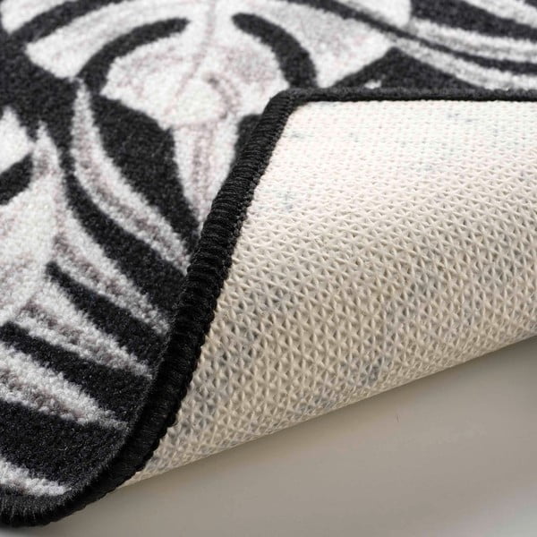 Črn pralen tekač 50x120 cm Amber – douceur d'intérieur-image-3