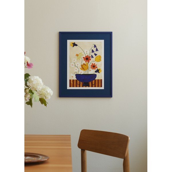 Plakat 30x40 cm Colourful Bunch in Blue Vase – Frankie Penwill – The Poster Club-image-1