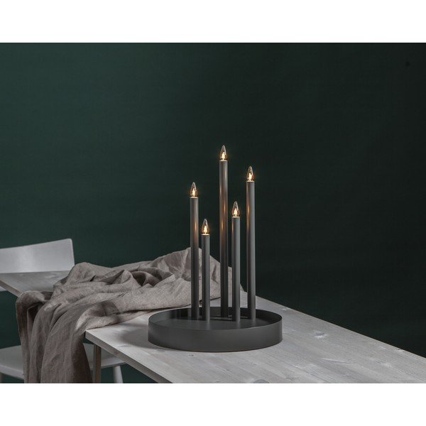 Črna svetlobna dekoracija ø 32 cm Deco – Star Trading-image-2