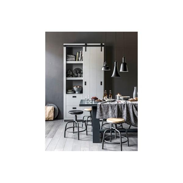 Siv stolček s sedežem iz mangovega lesa vtwonen Spider-image-4