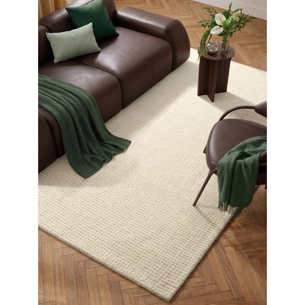 Kremno bela volnena preproga 80x150 cm Eloise – Hanse Home-image-3