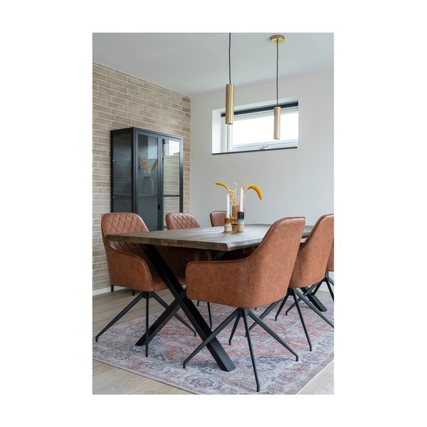 Svetlo rjav oblazinjen jedilni stol Harbo – House Nordic-image-2