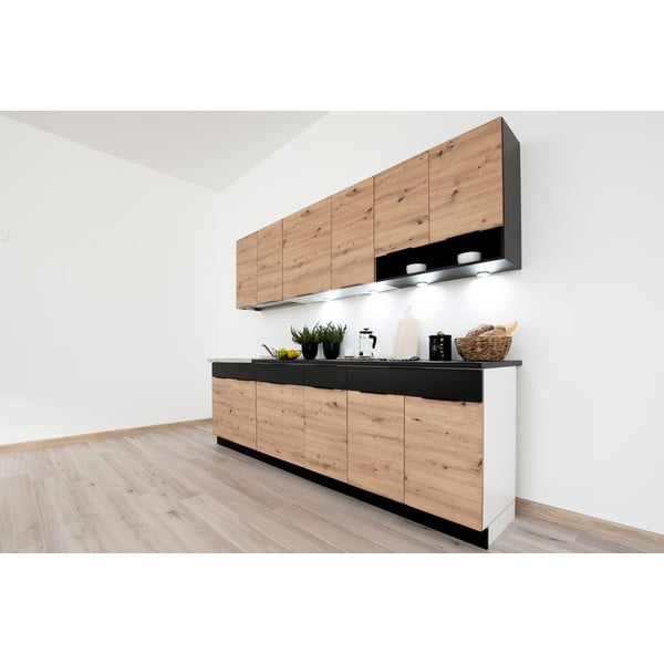 Enovrstna kuhinja brez kuhinjskega pulta (brez montaže) 260 cm Kian – STOLKAR-image-3