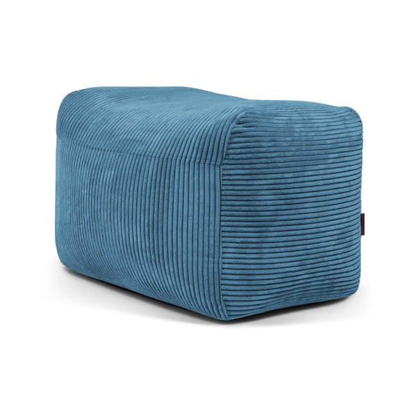 Modra vreča za sedenje iz rebrastega žameta Plus 70 Lounge – SLOWDOWN