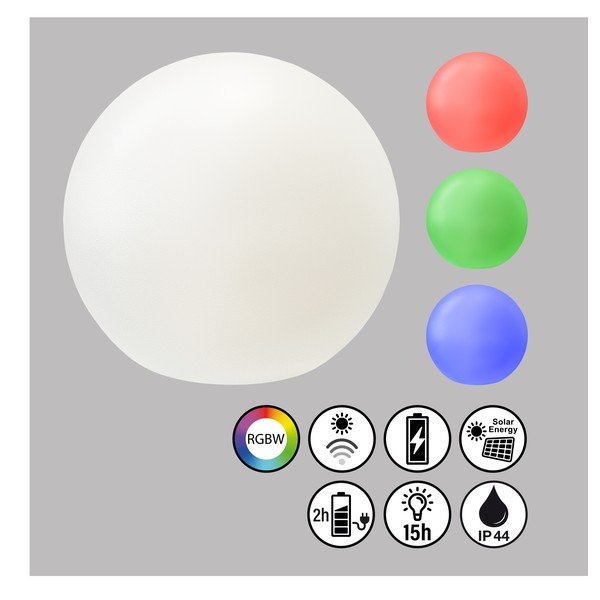 LED viseča zunanja svetilka s solarnim panelom ø 18 cm Busso – Fischer & Honsel-image-2