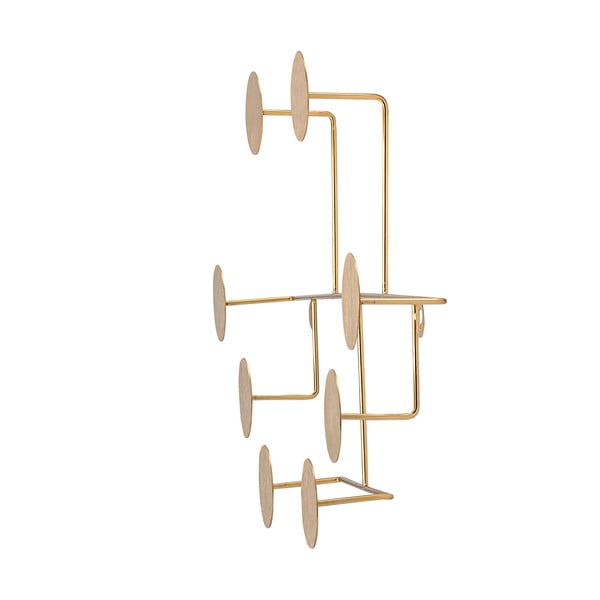Kovinski stenski obešalnik v zlati barvi Fia - Bloomingville-image-2