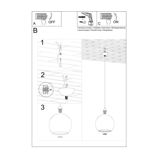 Rumena viseča svetilka Sollux Bilbao-image-4